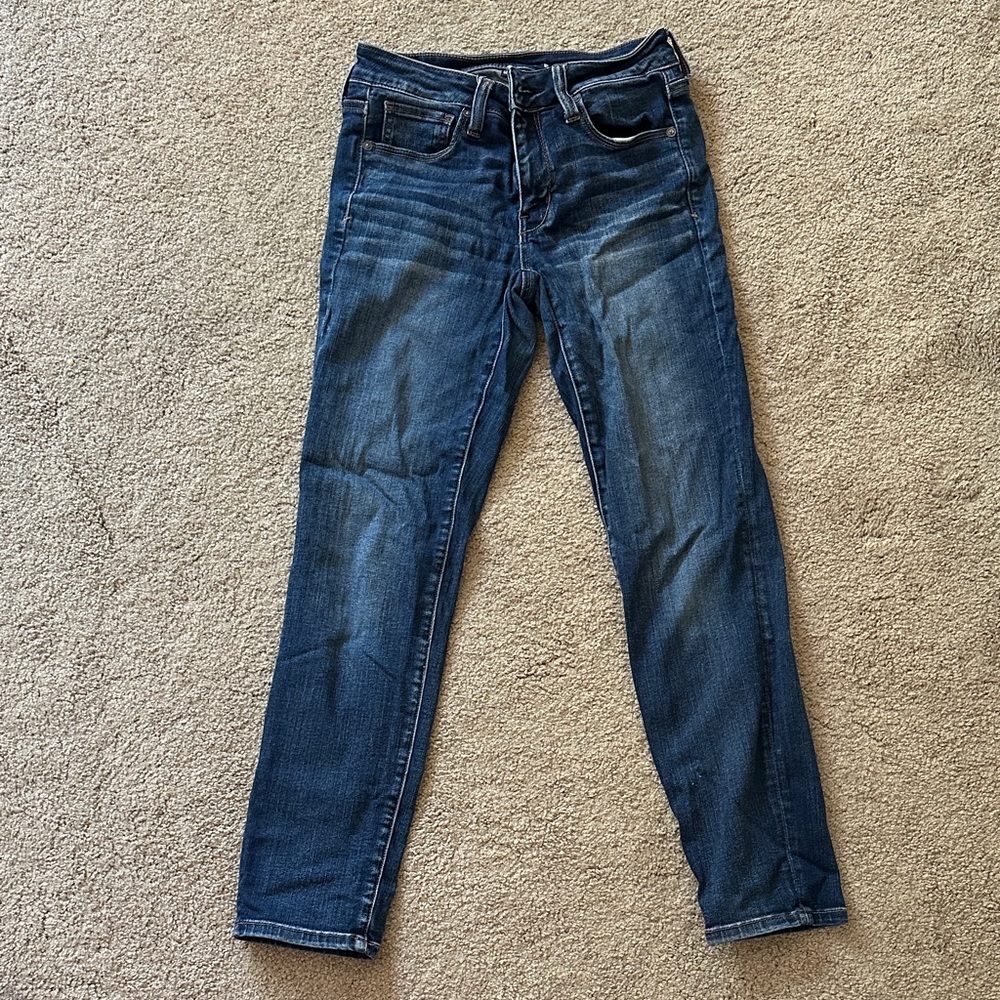 American Eagle Outfitters Dark Blue Skinny Jeans